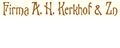 Logo Kerkhof & Zn Uitvaartzorg Sinds 1892 Fa A H