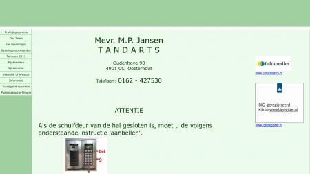 Jansen Tandarts  M P