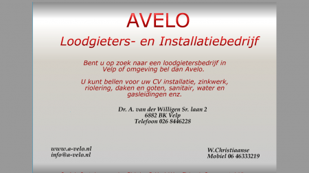 AVELO Loodgieters - en Installatiebedrijf