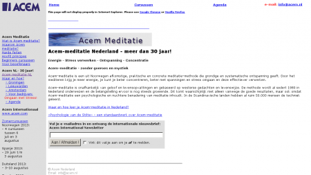 Acem Meditatie  Onderwijs