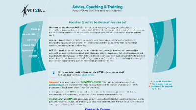 logo ACT2B... Advies Coaching & Training