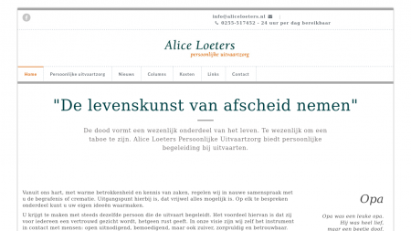 Alice Loeters persoonlijke uitvaartzorg