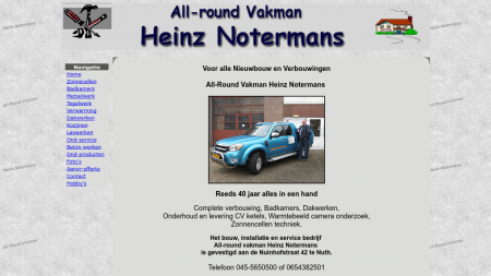 All-round Vakman Heinz Notermans