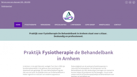 Behandelbank De, Fysiotherapie