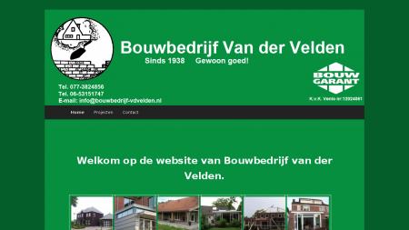 Aannemersbedrijf Bouwbedrijf vd Velden