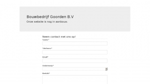 logo Bouwbedrijf Goorden BV