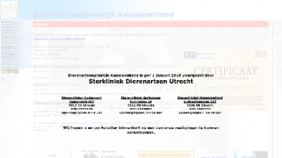 logo Dierenartsenpraktijk Kanaleneiland A W H van der Mark