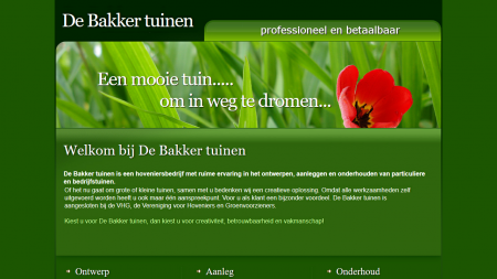 Bakker Tuinen Hoveniersbedrijf  De