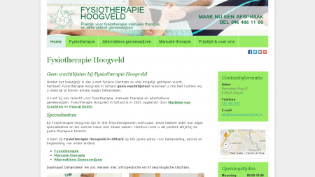 Fysiotherapie & Hydrotherapie Hoogveld Sittard