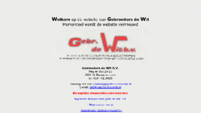 logo Wit BV Gebr De