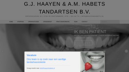 Haayen G J & Habets A M Tandartsen  BV