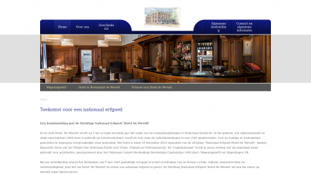 Stichting Nat Erfgoed Hotel  De Wereld