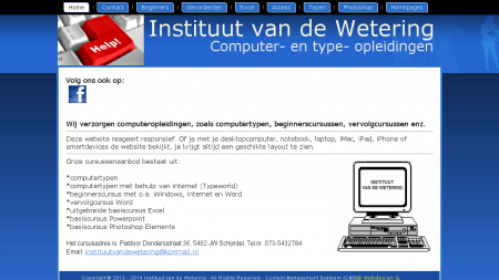 Instituut Van de Wetering computercursussen