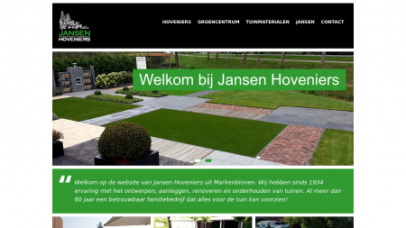 Jansen BV Hoveniersbedrijf -Tuincentrum