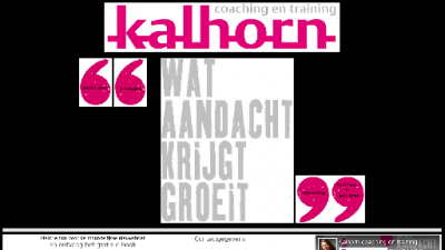 logo Kalhorn Coaching en Training