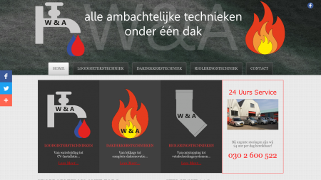 W & A Loodgieters  Technieken