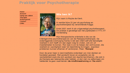 Klerk Praktijk voor Psychotherapie Mayke de