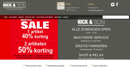 Nick & Son Men's Fashion BV