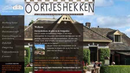 Oortjeshekken Restaurant Huiskamercafé