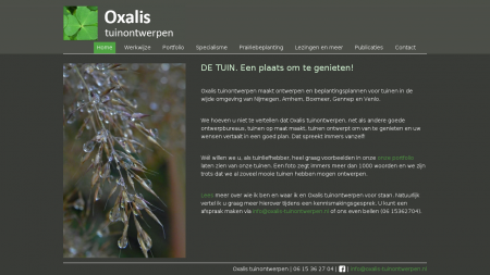 Oxalis Tuinontwerpen Cursussen  en Workshops