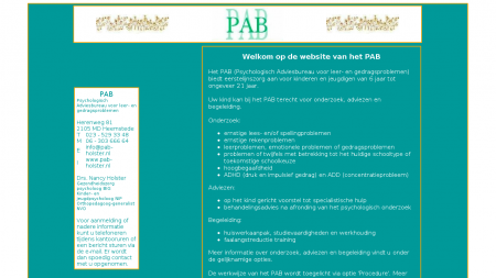 PAB Psychologisch Adviesbureau v Leer- en Gedragsproblemen