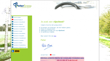 Sneep Rijopleidingen Peter