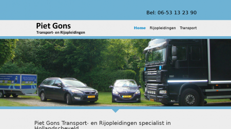 Piet Gons Transport en Rijopleidingen