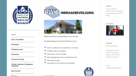 Sleutels Sloten & Inbraakbeveiliging PWK Beveiligingen