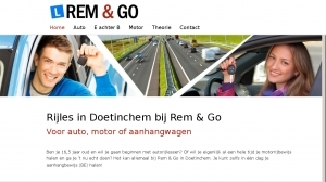 logo Rem & Go Auto- en Motorrijschool