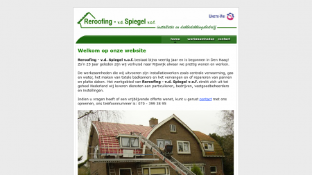 Reroofing Van der Spiegel