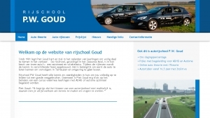 logo Goud Autorijschool P W