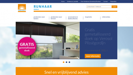 Runhaar Ambiance Zonweringen  en Zonwering