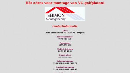 Sermon Montagebedrijf BV