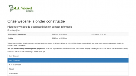 Wiewel Tandartsenpraktijk M A