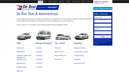 Taxibedrijf en Autoverhuur De Roo