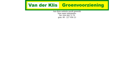 Hoveniers Van der Klis