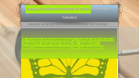 Hoveniersbedrijf  en Tuinadviesbureau De Vlinder