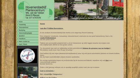 Hoveniersbedrijf  Plantencentrum Velden Van der