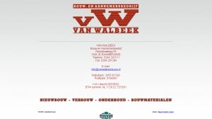 logo Bouw- en Aannemersbedrijf Van Walbeek