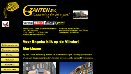 Zanten BV Zonwering  Van