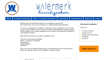 Loodgieters  Watermerk