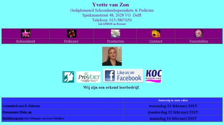 Schoonheidsspecialiste/Medisch Pedicure Yvette van Zon