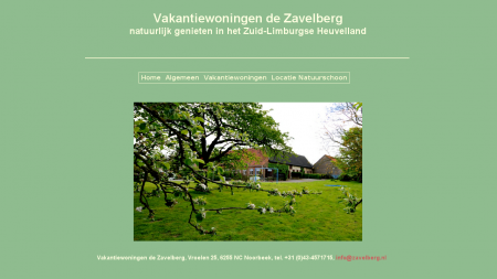 Zavelberg Vakantiewoningen De