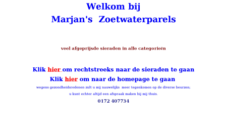 Marjans Zoetwaterparels